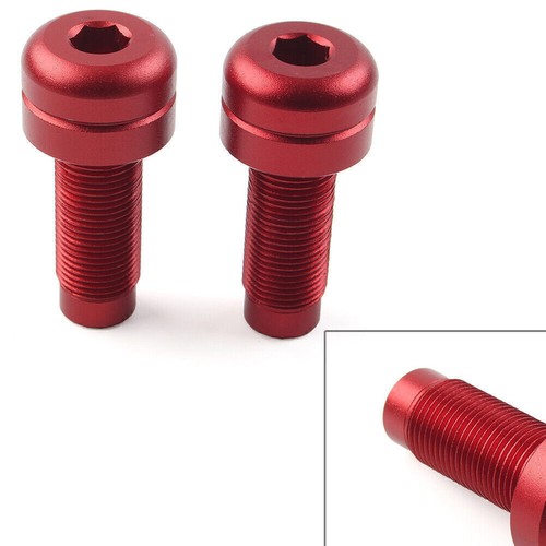 Red handlebar grips bar end - red,