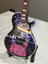 Miniature Pink Floyd Guitar - 10 inches tall - includes stand - UK stock