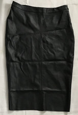 PRIMARK BLACK FAUX LEATHER SKIRT   SIZE 12    #820