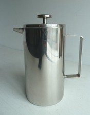 Tesco "Fox Ivy" Double Wall Stainless Steel Cafetiere - 6 Cup - Holds 1 litre