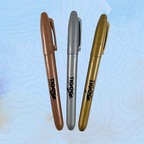 Metallic pens gold silver - metallic,