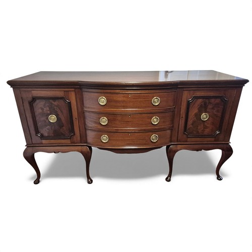 Antique mahogany sideboard - mahogany,