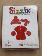 Sizzix large Die, Die Cutter doll winter clothes 38-0106