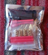 Tertullus 8pcs HiFi Speaker Spade Connectors Copper Gold Plated U/Y RRP £20