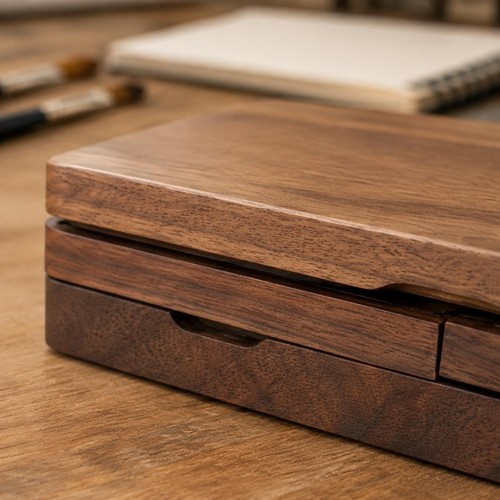 Paint box with - box, wells