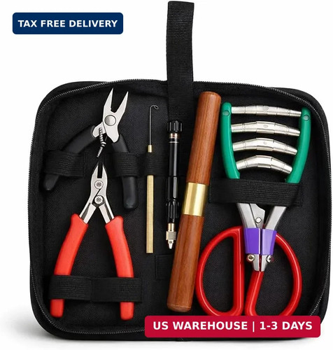 Racket stringing tool set - stringing,