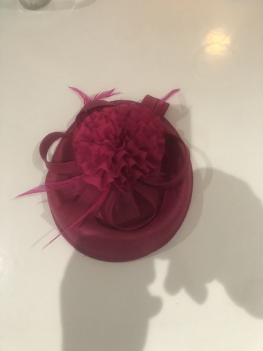Fascinator hat fushia - fascinator,