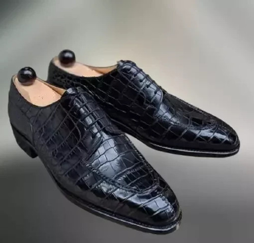 Handmade mens black alligator - mens,