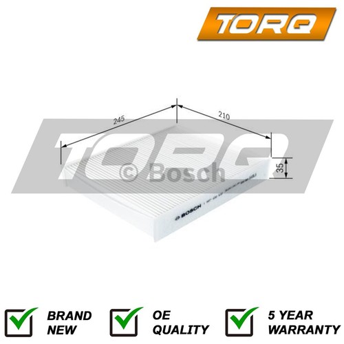 Cabin filter torq - cabin, fits