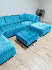 Velvet Square Ottoman Coffee