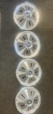 1965-1966 FORD MUSTANG 14" WHEELS WITH WHITE WALL TYRES AND HUBS