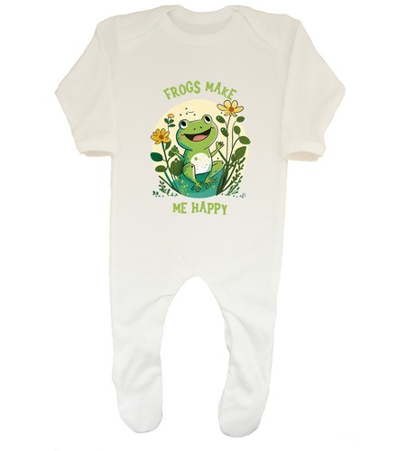 Frogs make happy baby grow - me,