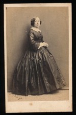 Collin CDV - Lady in Great Robe - Paris 1860s