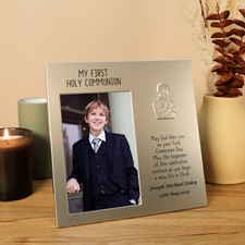 Boys 1st Holy Communion Gift, Personalised Engraved Holy Communion Photo Frame