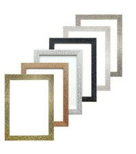 Flat Bright/Mirror effect/ Mosaic Picture/Photo frame A4 A3 Silver Gold Black