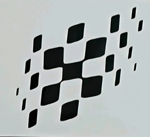 Chequered flag 4x3inch - gp,