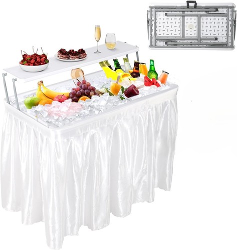 Outdoor folding ice - folding, cooler