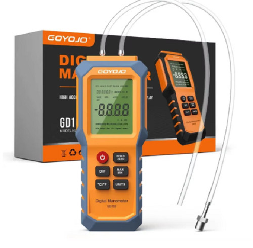 Digital manometer with backlit - manometer,