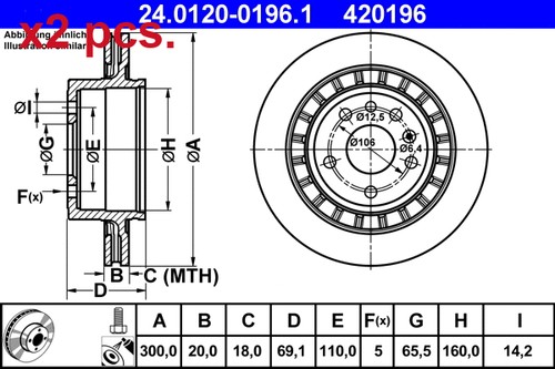 Pcs rear brake disc - pcs,