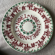 Emma Bridgewater CHRISTMAS TOWN / NOEL 8.5” Plate Discontinued  SLIGHTLY CRAZED