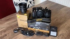 Nikon D5300 DSLR Camera 24.2MP Black with AF-S DX VR II 18-55mm & AF-S DX 35mm