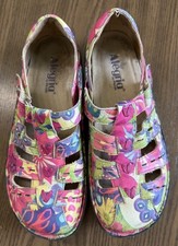 Alegria Pesca Floral Leather