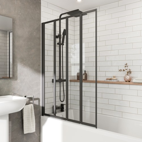 Folding bath shower screen - folding,