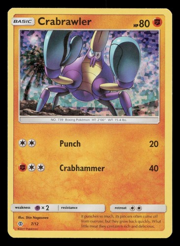 Crabrawler holo mcdonald - crabrawler, mcdonald's