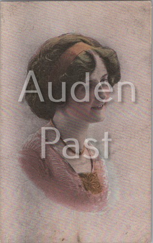 Vintage portrait postcard - vintage,