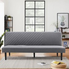 Modern 2-3 Seater Fabric Sofa Bed Recliner Couch Settee Sofabed Sleep Relax Seat
