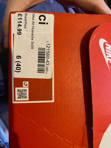 Huarache size black - huarache, red