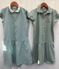Girls Green Gingham School Summer Dress Age 11 BHS Wear