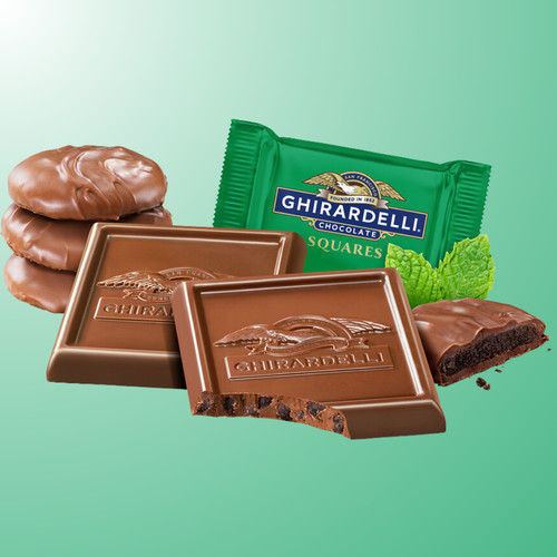 Ghirardelli mint cookie - cookie, milk