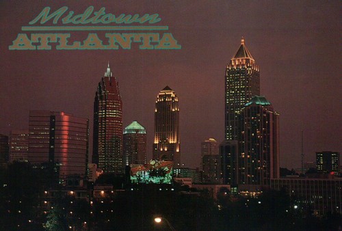Atlanta skyline twilight - atlanta, at