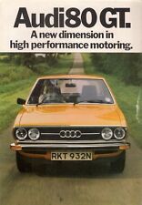 Audi 80 GT 1974-75 UK Market