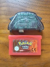 Pokémon Fire Red GBA & Wireless Adapter - Tested & Working - Dry Battery