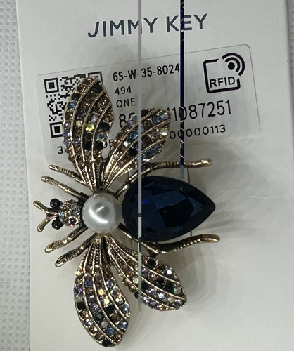 Jimmy key bee brooch pin - bee,