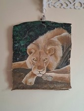 Vintage Hand-Painted African