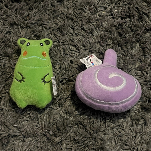 Mini plush soft toys green - soft,