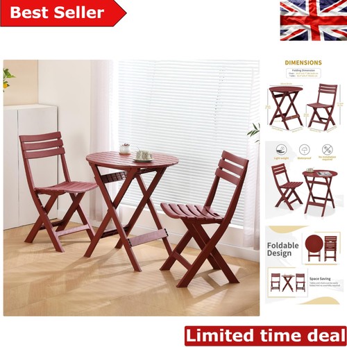Modern red outdoor bistro - bistro, set