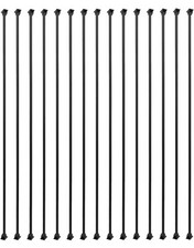 Sidasu 15 Pack Iron Balusters Square Hollow Stair Spindles 1/2x43.8 Swivel Shoes