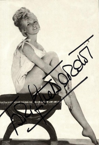 Brigitte bardot signed - brigitte,