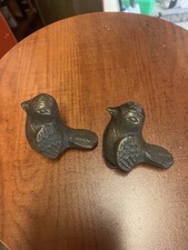 2 Vintage Brass bird ornament