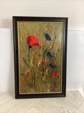 Vintage Oil On Canvas Impasto