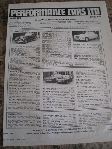 Performance cars ltd car - cars,