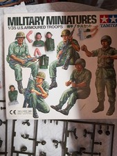 Tamiya 1/35 US Armoured Troops Plus Partial Verlinden US Tank Crew Set.