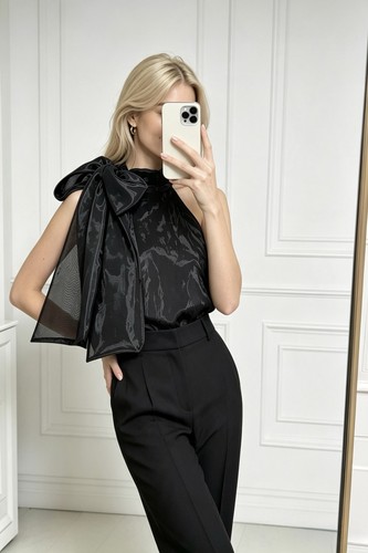 New black monsoon organza - monsoon,