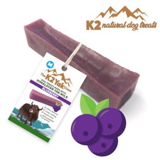 Blueberry Yak Chews K2 Natural Dog Treats Longer Lasting Himalayan Milk Sticks