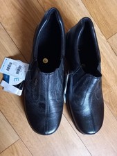 Pavers Shoes. Ladies Size 38 (5) Black New With Tags. Low Heel. Wide Fitting