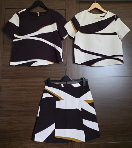 Zara abstract print skirt - skirt, with